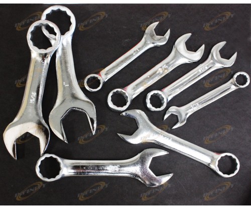 8 PC SAE STUBBY WRENCH HADN TOOL SET